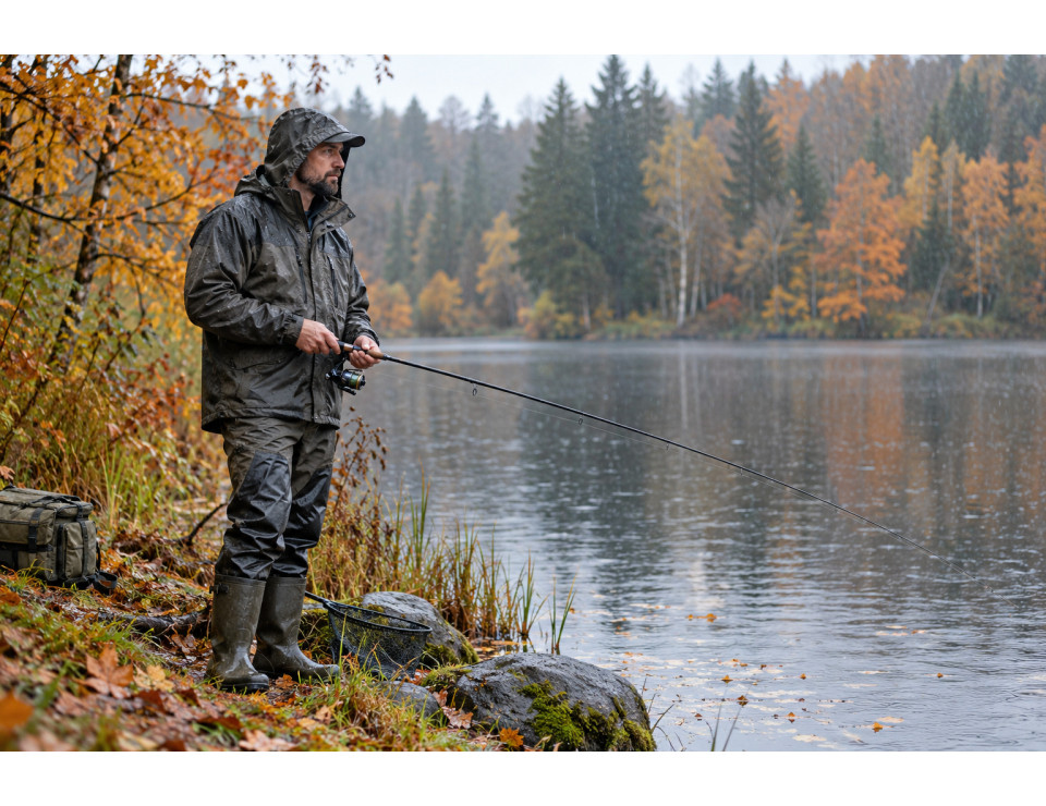 Comment s’habiller pour pêcher sous la pluie en automne ?